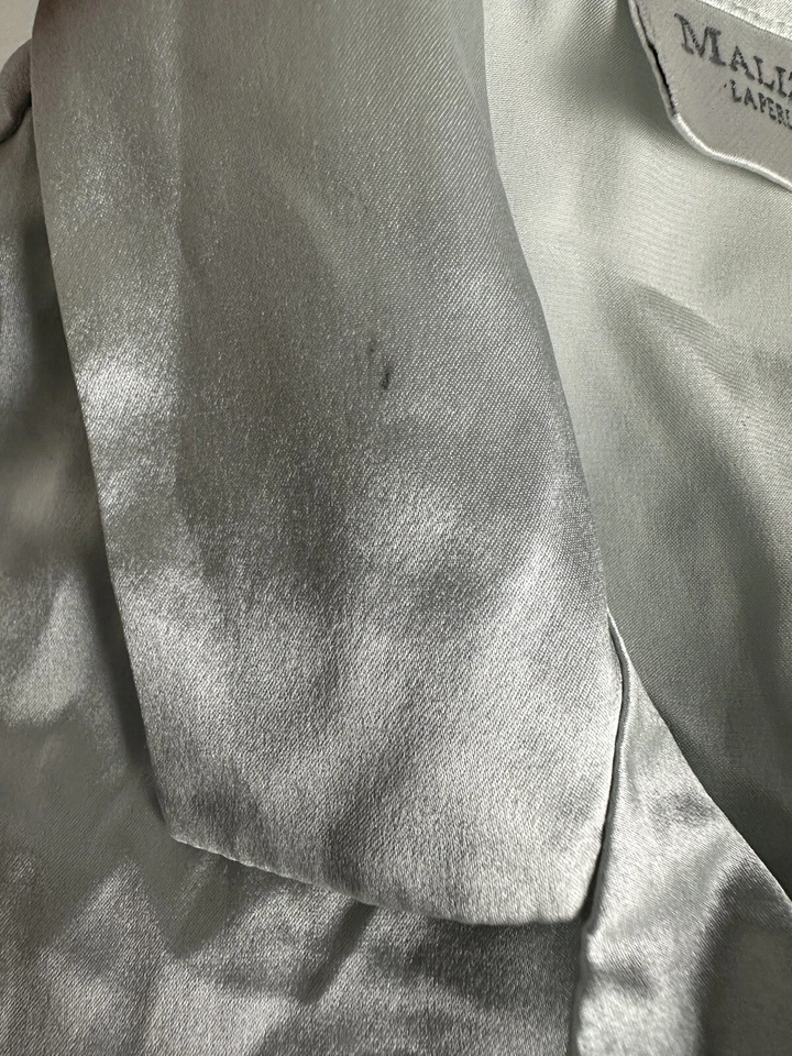 Mini Camisa Italiana Malizia By LA PERLA Manga Corta Seda Dess Mujer’s TALLA 3 Foto 4 de 4