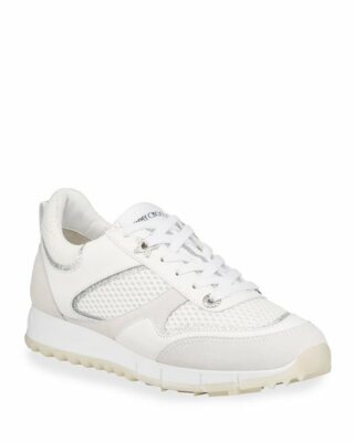 NWOB Jimmy Choo Women's Java Leather and Mesh Sneaker