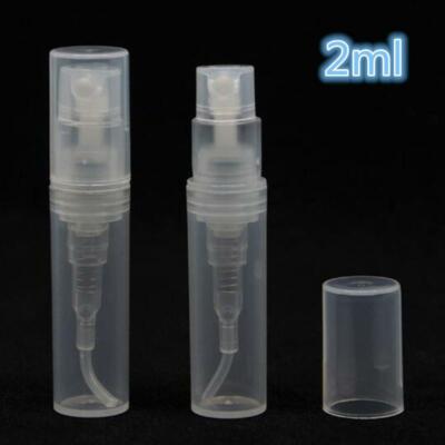 2ml Klar Sprühflasche Kunststoff Leer Parfüm Nachfüllbehälter Reiseprobe  