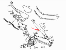 Mercedes-Benz SL R231 Wischerarm vorne links A2318201300 NEU ORIGINAL