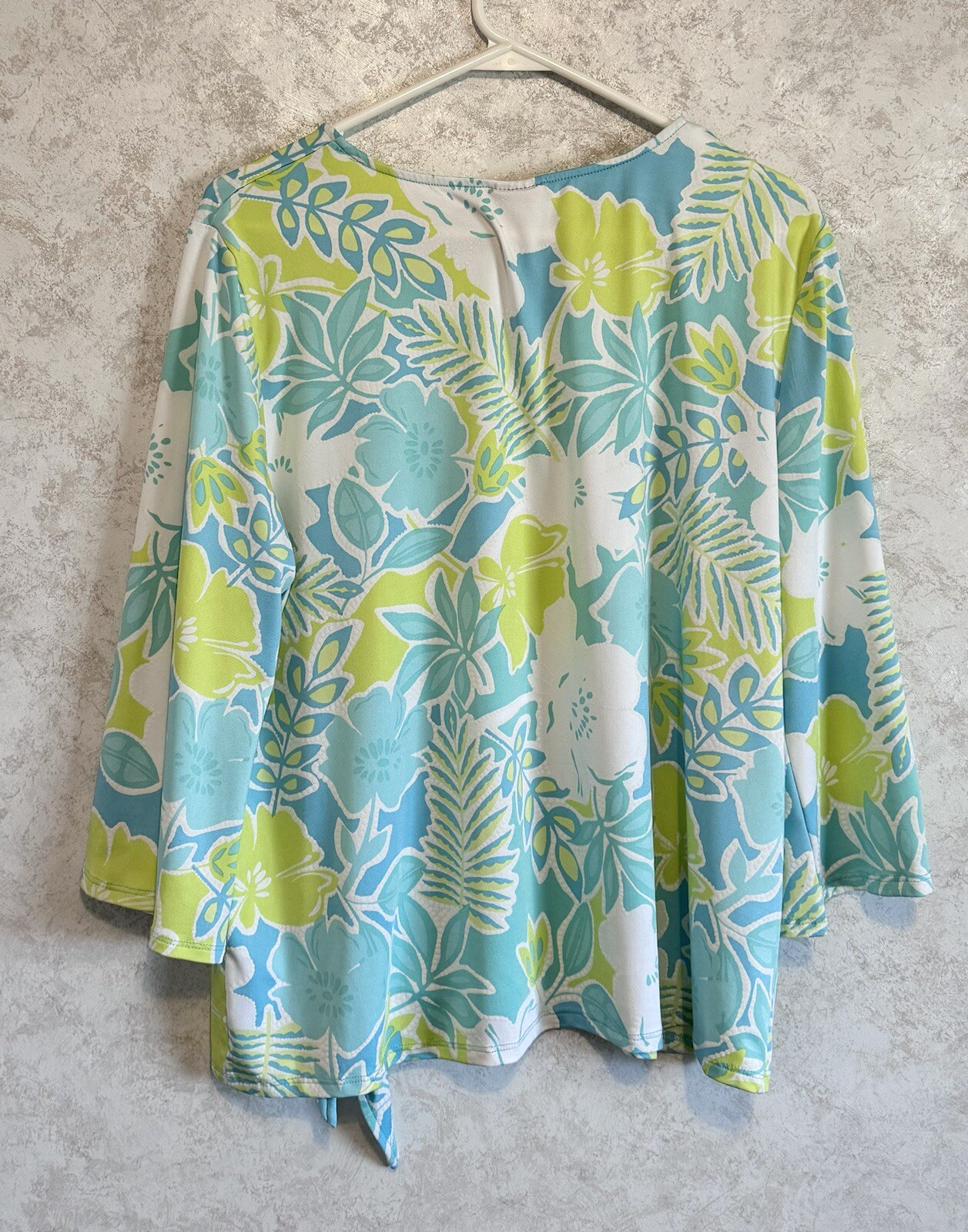 Ruby Rd Woman's Pull Over Stretch Tie Front Top 3… - image 2