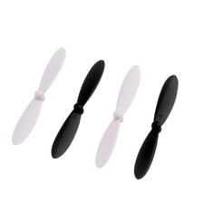 4 Propeller Rotorblätter für Walkera Ladybird schwarz, weiß