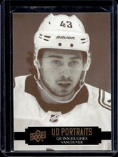 2021-22 Upper Deck Quinn Hughes UD Portraits #P-1 Canucks