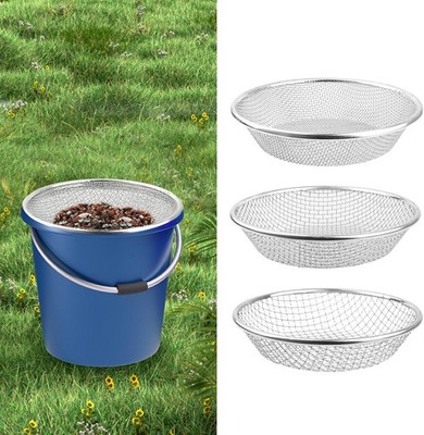 11.8i Soil Sifter 3,6,10mm Sieve Mesh for 5gal Bucket Compost Sifter Dirt Sifter