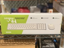 Seenda Wireless Bluetooth Keyboard Mouse Mac Multi-Device Rechargeable SKM64-2