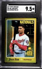 2019 Topps Heritage Chrome Juan Soto Gold Refractor /5 SSP Rookie THC-481
