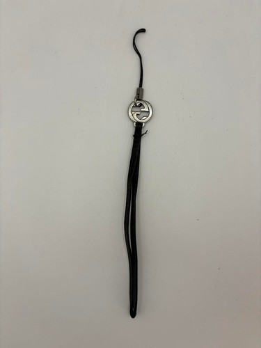 Gucci Smartphone strap Leather Black USED E0328-74 - Photo 2 sur 8