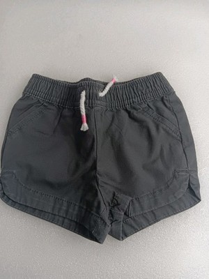 Infant Girls Jumping Beans Elastic Waist Shorts Size 12 Months Gray