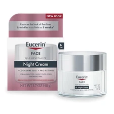 Eucerin Q10 Anti-Wrinkle Night Cream + Pro-Retinol, Facial Cream for Sensitive