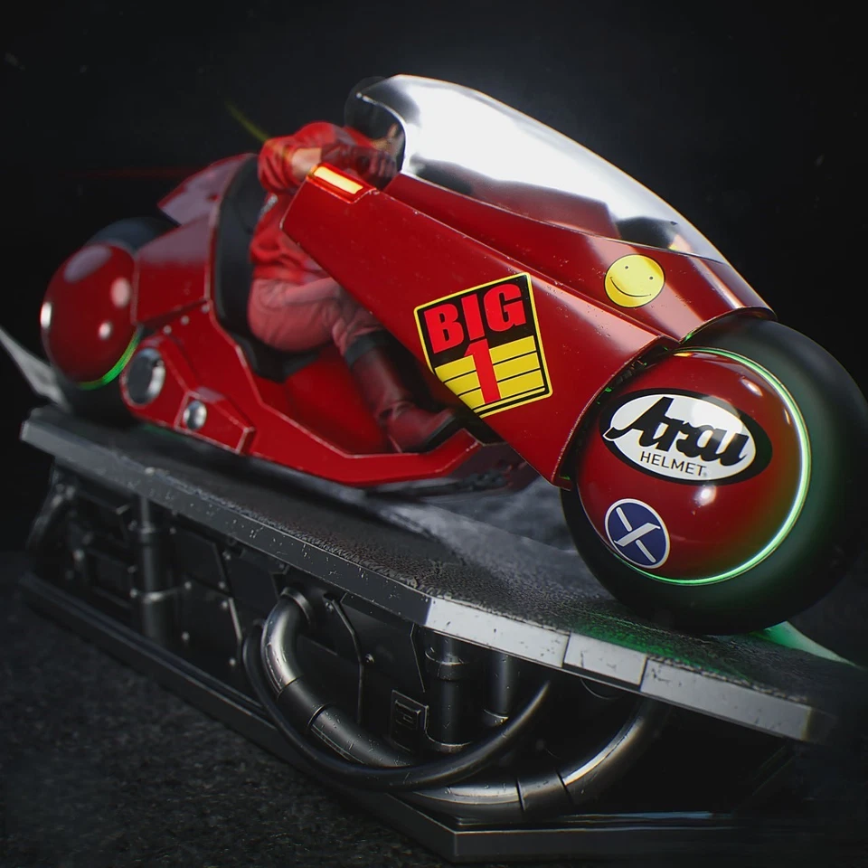 Kaneda - Akira action figure in resina dipinta a mano consegna 30 - 90 g - Immagine 4 di 4