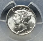 PCGS MS 64 FB (Full Bands) - 1940 D Silver Mercury Dime. Blast White. A1378.
