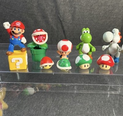 Jakks Super Mario World of Nintendo Series Lot Of 9 Figures Toad Yoshi Piranha