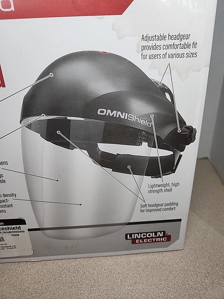 Protector facial profesional antiniebla y antiarañazos Lincoln Elec K3752-1 OMNIShield Foto 4 de 4