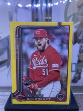 Graham Ashcraft #626 Cincinnati Reds Yellow Border Parallel  2025 Topps Series 2