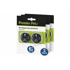 Premier Pet RFA-67 Dog Fence Collar Battery 6 Pack In-Ground Wireless 6V Lithium