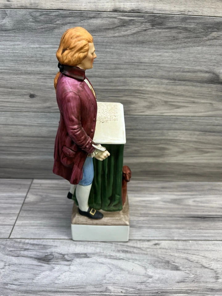 Vintage McCormick Distilling Thomas Jefferson Porcelain Whiskey Bottle Empty - Image 4 of 4