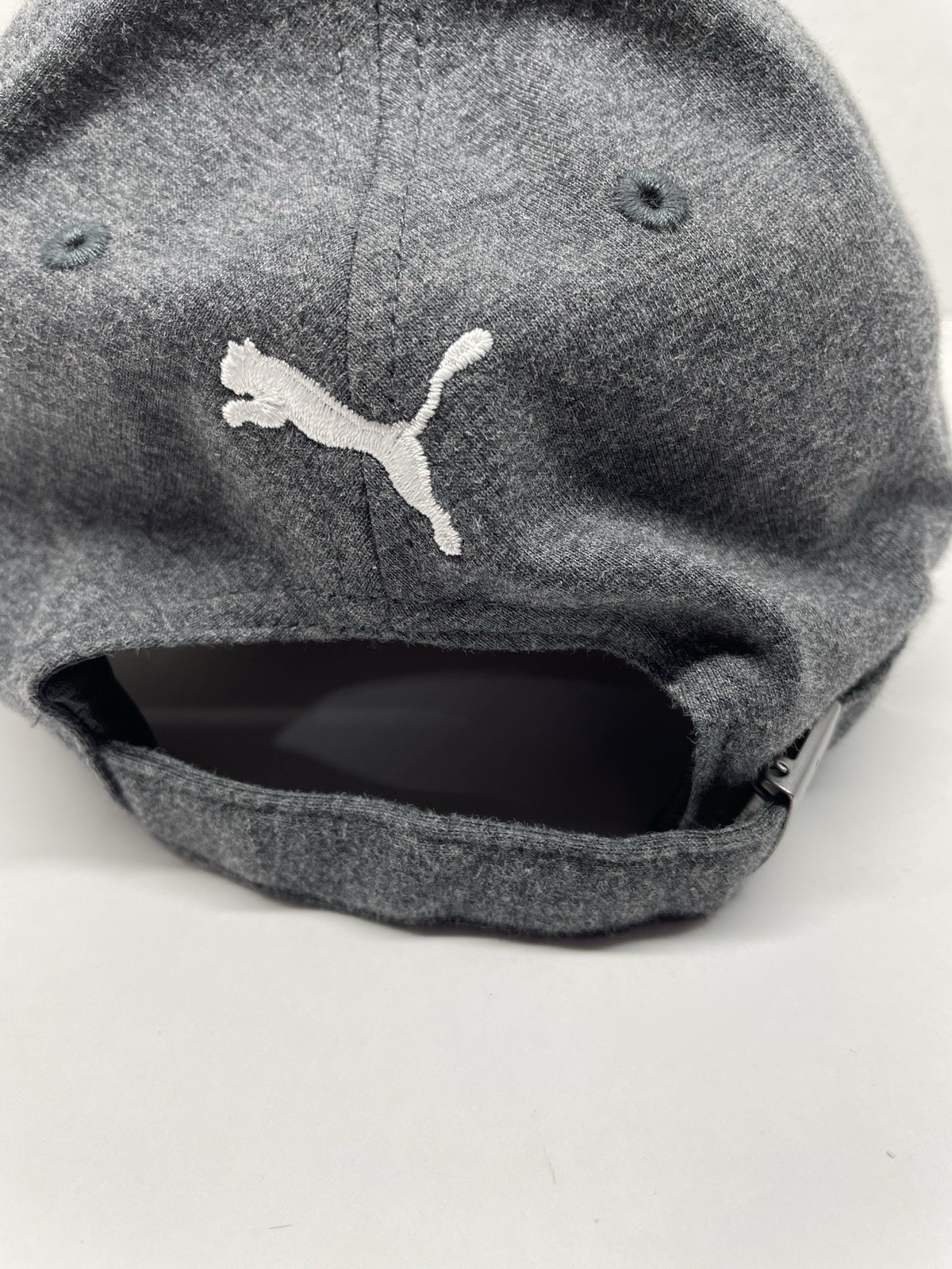 Puma Baseball Hat Adjustable Snapback Gray White … - image 4