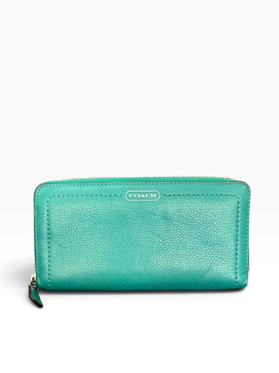 coach teal leather products for sale | eBay