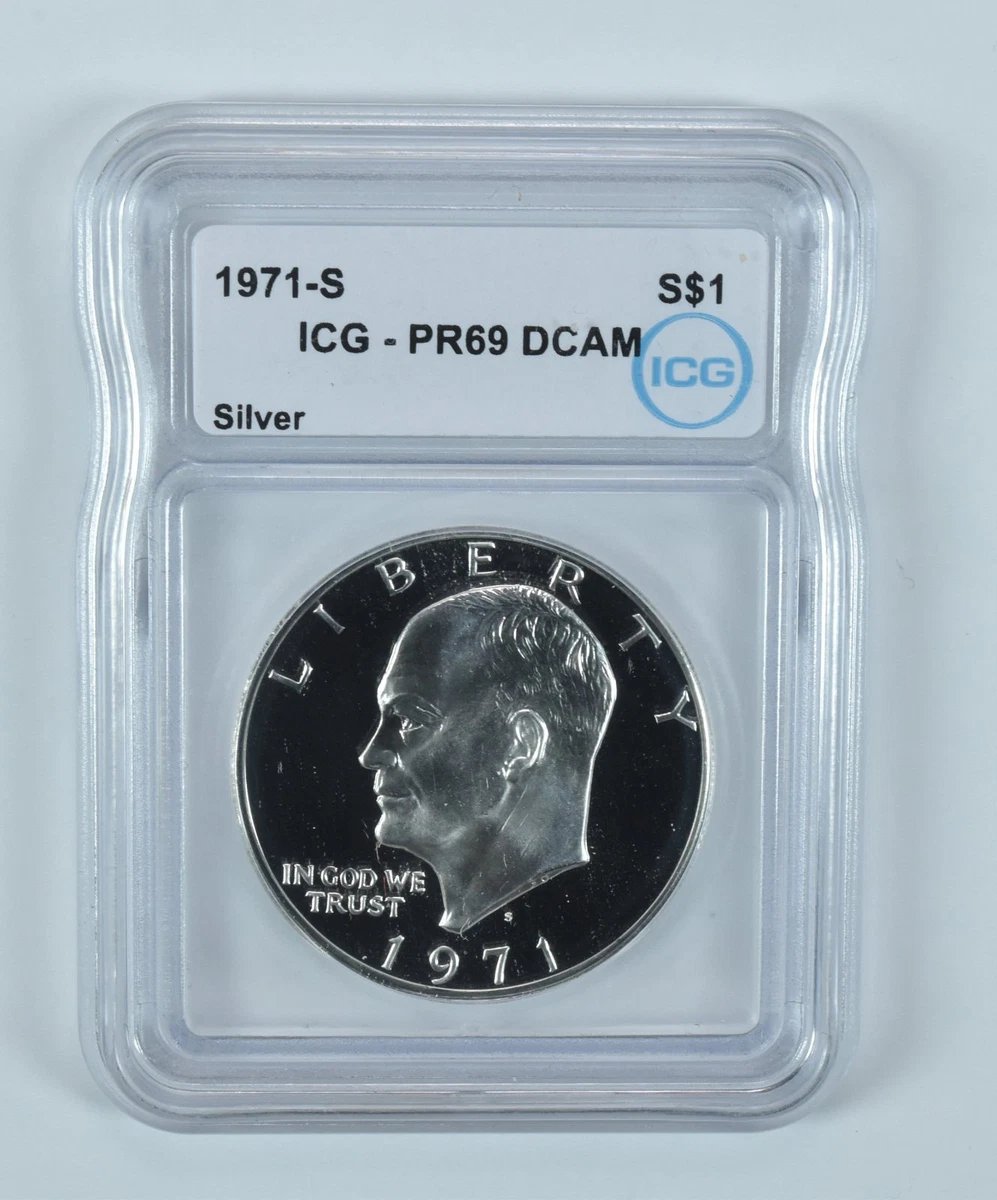 u*6様 アメリカ　銀貨 フルーフ　1971-S アイゼンハワーダラーPR　69 PR 69 Graded 1971 Eisenhower Dollars (1971-1978) for sale | eBay