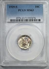 1929-S Mercury Dime 10C PCGS MS63