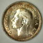 1950 Canada Silver 10c Canadian 10 Cents Coin Uncirculated Toned