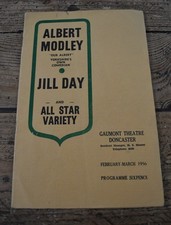 Albert Modley Jill Day All Star Variety Programme Gaumont Theatre Doncaster 1956