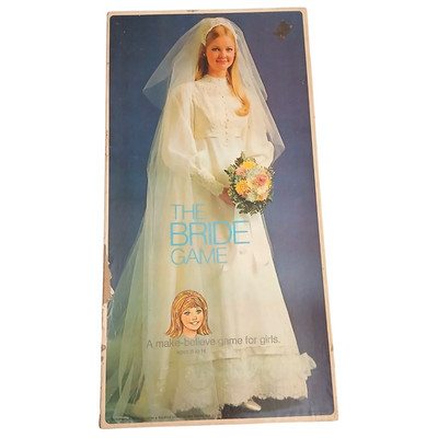 Vintage 1971 The Bride Game Selchow & Righter Retro Board Game Semi Complete