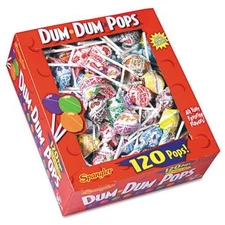 Dum Dum Pops Original Pops - Blue Raspberry, Cotton Candy, Cream Soda, Root