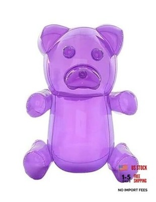 Huge Inflatable Gummy Bears Inflates Assorted Colors (About Purple - (1 Piece)
