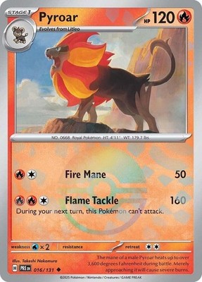 Pyroar (Poke Ball Pattern) Holo Uncommon SV: Prismatic Evolutions 016/131 NM
