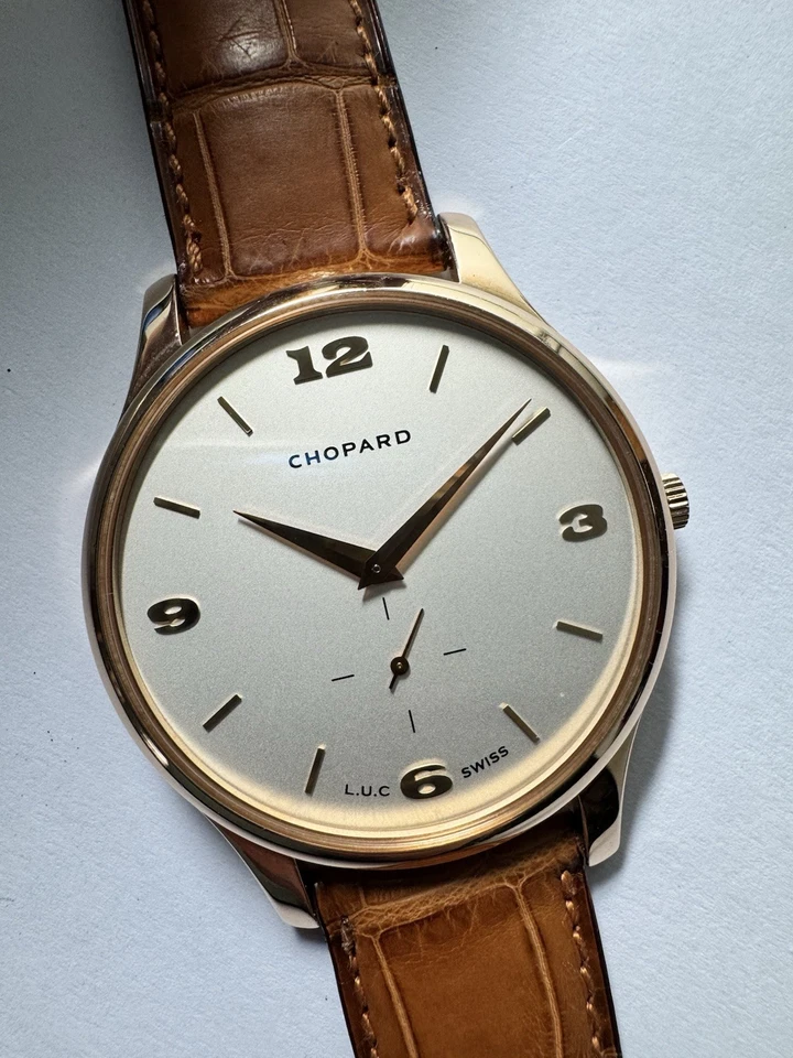 Chopard LUC Xps Uhr 18 K Rose Gold Automatic flach Ref 161920 Top Zustand Edel - Bild 2 von 4