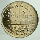 1951 Canada 5 Cents — photo from another recent sale