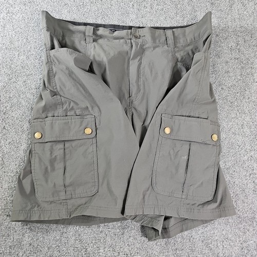 Orvis Cargo Shorts Size 38 Voyager Men's Belted Hiking Camping Casual charcoal - Picture 2 of 7