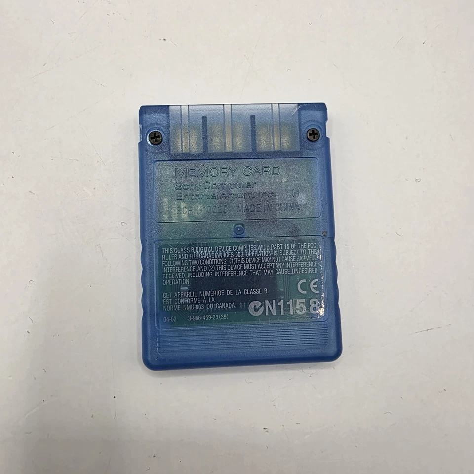 Sony PlayStation 2 PS2 8MB Memory Card Blue MagicGate Official OEM Tested - Image 2 of 3
