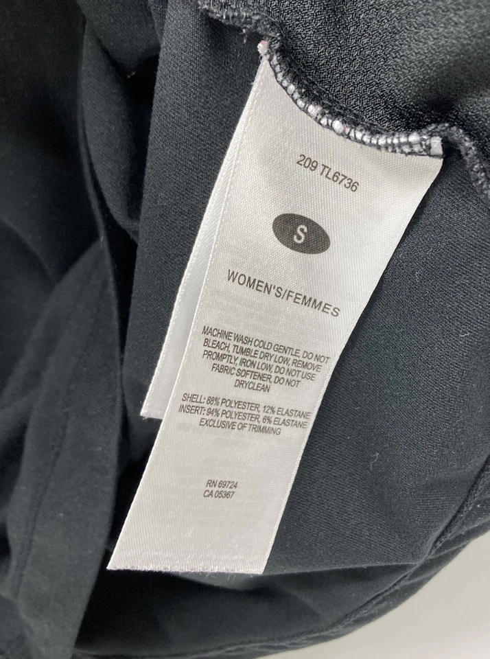 Camisa Columbia Titanium Omni Tono 1/4 Cremallera Mujer Pequeña Negra Manga Larga Foto 3 de 4