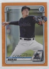 2020 Bowman Draft Chrome Orange Refractor 23/25 Kyle Nicolas #BD-64 db5
