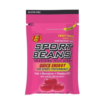 'Sport Beans  Fruit Punch ~ Energy chews ~ (1) 1oz ~ SHIPS FREE'