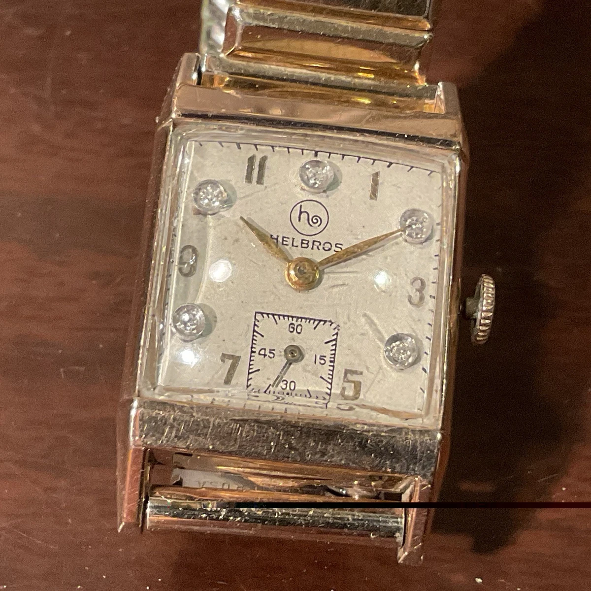 Vintage Helbros 1932 Women\'s Watch Art Deco Style 15J Star Case 14k Gold Filled Helbros Women Gold Filled Wristwatches for sale | eBay main image 3