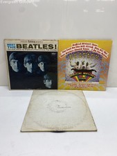 The Beatles Vinyl Lot of 3 Meet the Beatles!, Magical Mystery Tour, White Album