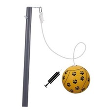 Sports Heavy Duty Tetherball Set with Pole, Ball  Rope  PawPlay Outdoor