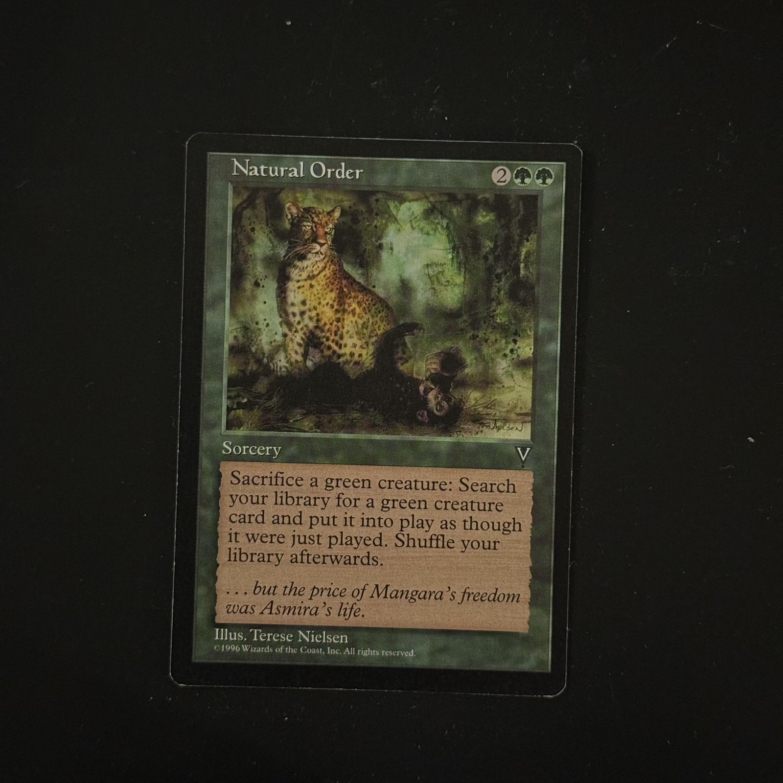 Magic The Gathering Visions Natural Order # Lightly played