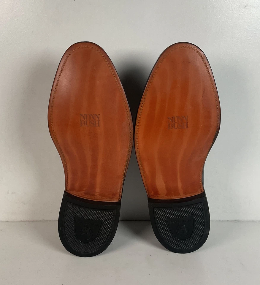 Zapatos Derby Nunn Bush Años 70 10.5 E Brogued Ala Larga Foto 2 de 4