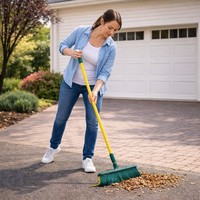 Krallenbesen 35 Cm Teleskopstiel Gartenbesen StraßEnbesen Kehrbesen Laubbesen