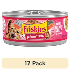 Purina Friskies Salmon and Beef in Sauce 5.5 oz Can(12 pack)