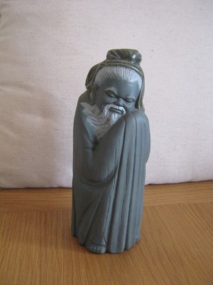 Lladro Gres alter Orient großer chinesischer Mann Mönch Figur