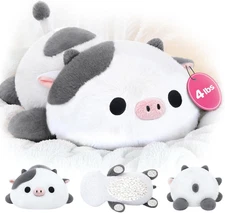Weighted Stuffed Animals 4.0 Lbs– Weighted Cow Plush, Weighted Cow Plush Animals