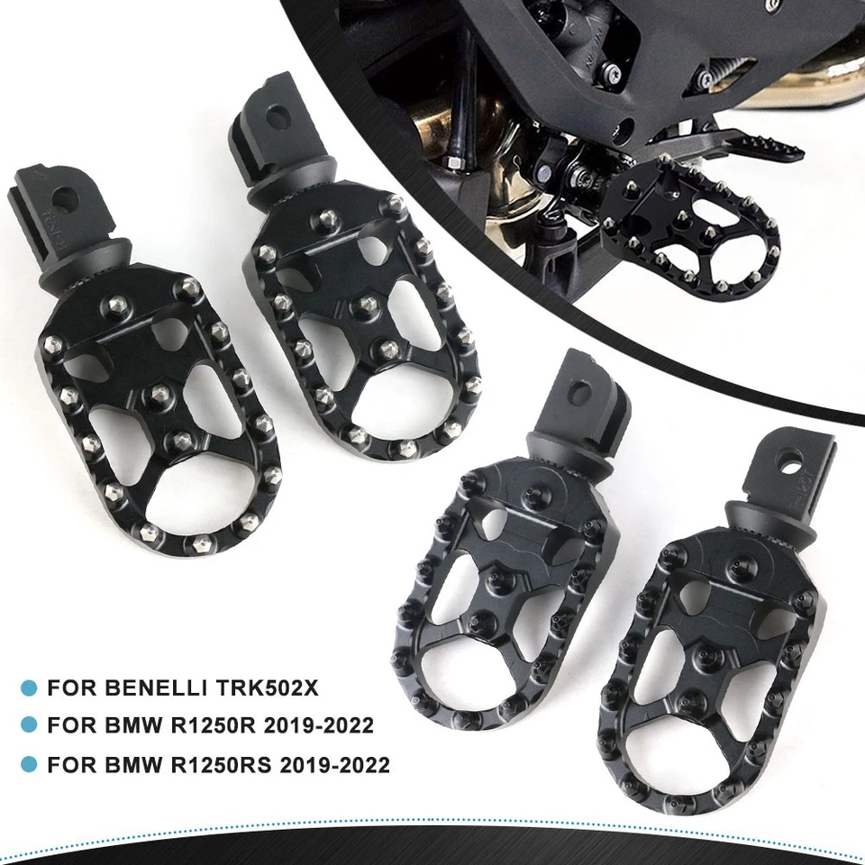 Front Footrest Motorcycle Foot Pegs For BMW R1250R R1250RS 19-22 Benelli TRK502X — 第 3/4 张图片