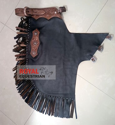Chaps Western En Cuir Souple Bull Trail – équitation – Toutes Tailles