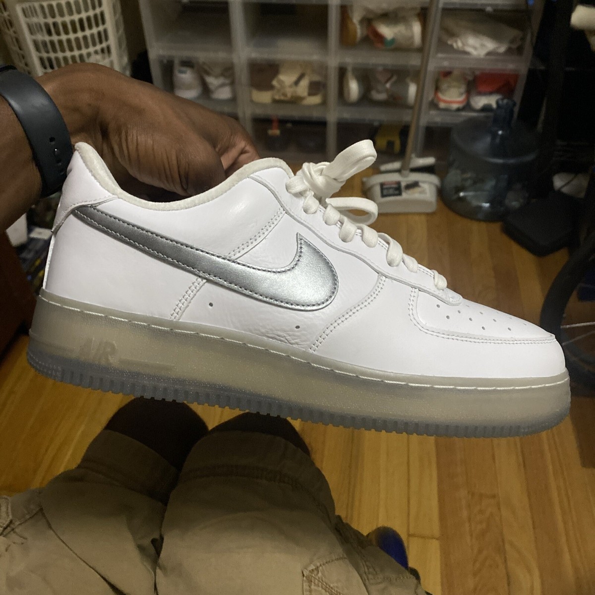air force 1 reflective silver