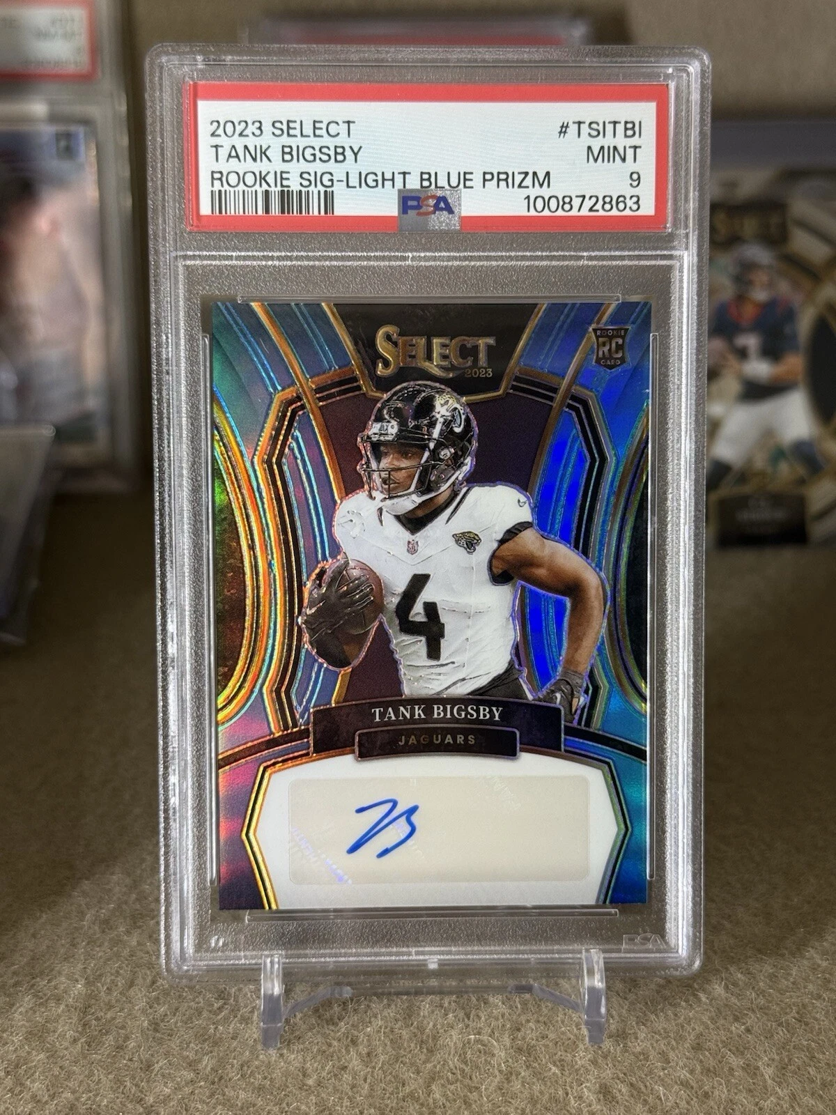 Tank Bigsby Panini Select Rookie Signatures #TSITBI Light Blue